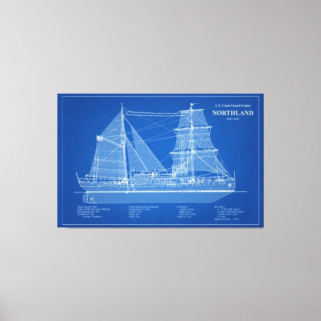 USCG Cutter Northland wpg-49 – ABD Canvas Print (Front)