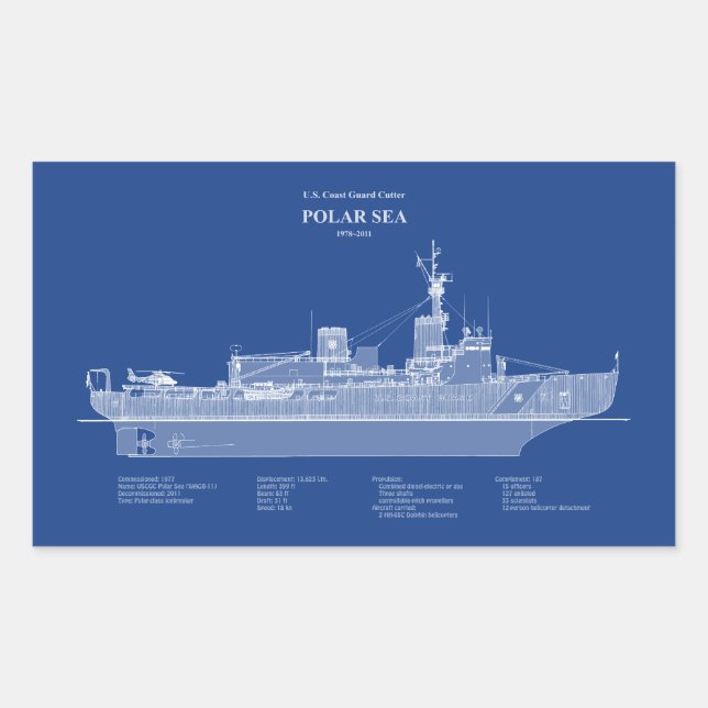 USCG Cutter Polar Sea wagb-11 - ABD Sticker (Front)