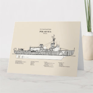 USCG Cutter Polar Sea wagb-11 - SBD Thank You Card