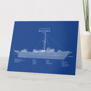 USCG Cutter Sea Cloud wpg-284 – ABD Thank You Card