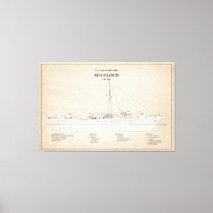 USCG Cutter Sea Cloud wpg-284 - SBD Canvas Print