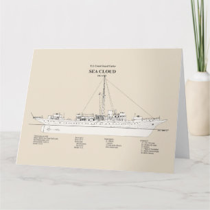 USCG Cutter Sea Cloud wpg-284 - SBD Thank You Card