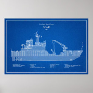 USCG Cutter Spar wlb-206 – ABD Poster
