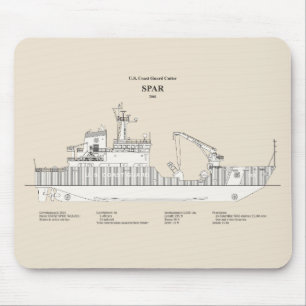 USCG Cutter Spar wlb-206 - SBD Mouse Pad