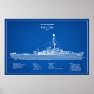 USCG Cutter Spencer wpg-36 - ABD Poster