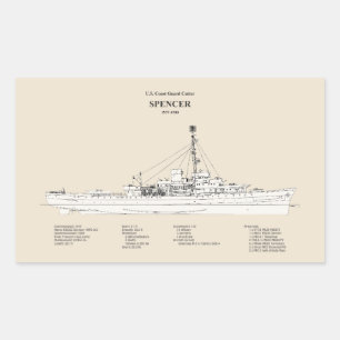 USCG Cutter Spencer wpg-36 - SBD Sticker