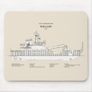 USCG Cutter Willow wlb-202 - SBD Mouse Pad