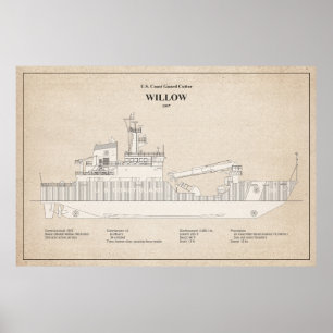 USCG Cutter Willow wlb-202 - SBD Poster