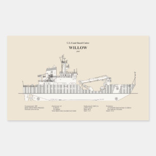 USCG Cutter Willow wlb-202 - SBD Sticker