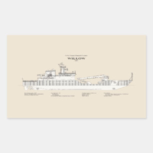 USCG Cutter Willow wlb-202 - SBD Sticker