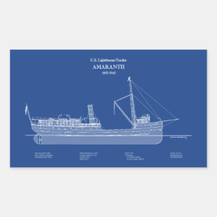 USCG Lighthouse Tender Amaranth - ABD Sticker