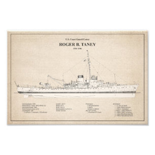 USCG Roger B. Taney whec-37 - SBD Photo Print