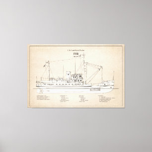 USCG Tender Fir wlm-212 - SBD Canvas Print