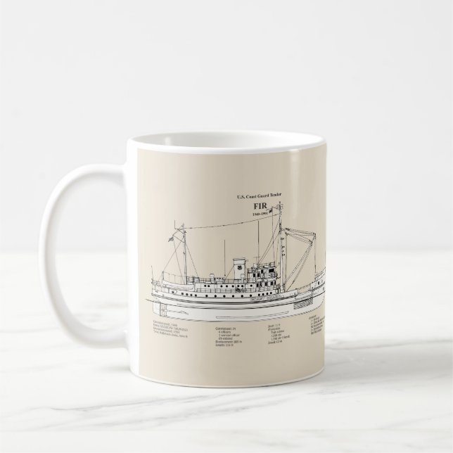 USCG Tender Fir wlm-212 - SBD Coffee Mug (Left)