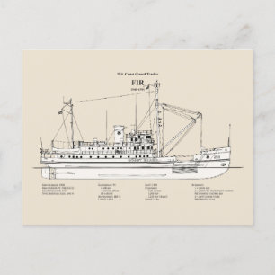 USCG Tender Fir wlm-212 - SBD Postcard