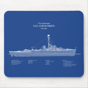 USCG USS Albuquerque PF-7 – ABD Mouse Pad