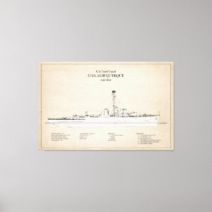 USCG USS Albuquerque PF-7 – SBD Canvas Print