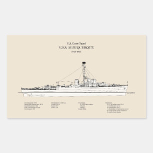USCG USS Albuquerque PF-7 – SBD Sticker