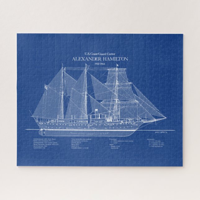 USCGC Alexander Hamilton wix-272 – ABD Jigsaw Puzzle (Horizontal)
