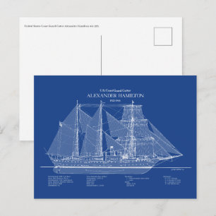 USCGC Alexander Hamilton wix-272 – ABD Postcard