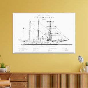 USCGC Alexander Hamilton wix-272 - SBD Canvas Print