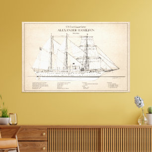 USCGC Alexander Hamilton wix-272 - SBD Canvas Print