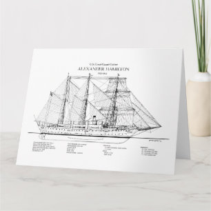 USCGC Alexander Hamilton wix-272 - SBD Thank You Card