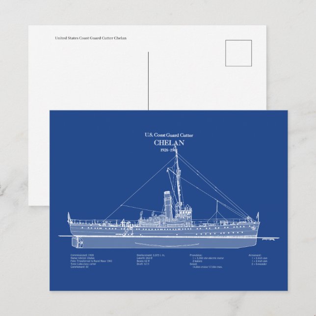 USCGC Chelan - ABD Postcard (Front/Back)