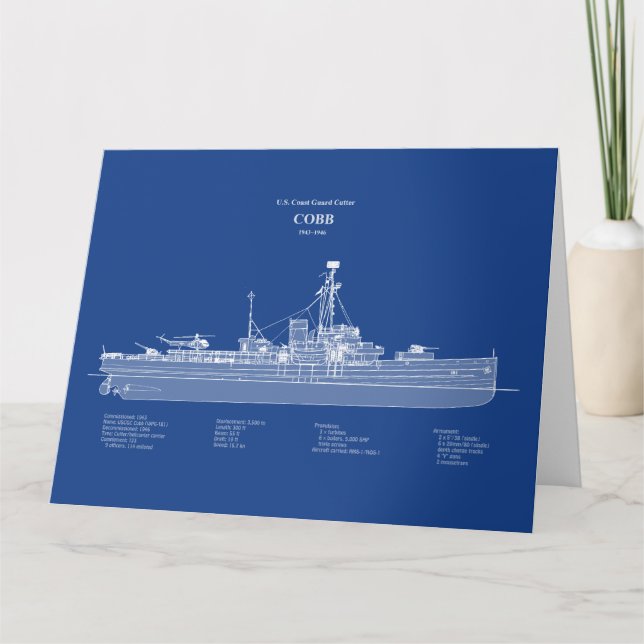 USCGC Cobb wpg-181 – ABD Thank You Card (Front)
