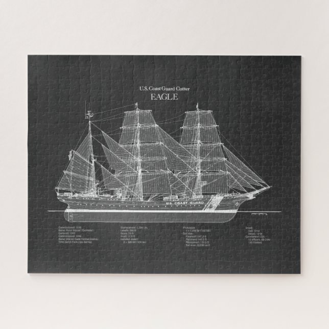 USCGC Eagle wix-327 – PD Jigsaw Puzzle (Horizontal)