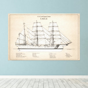 USCGC Eagle wix-327 - SBD Canvas Print