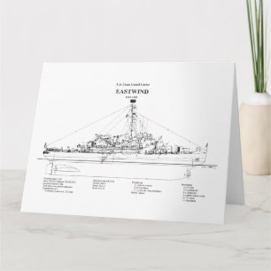 USCGC Eastwind wagb-279 - BD Thank You Card