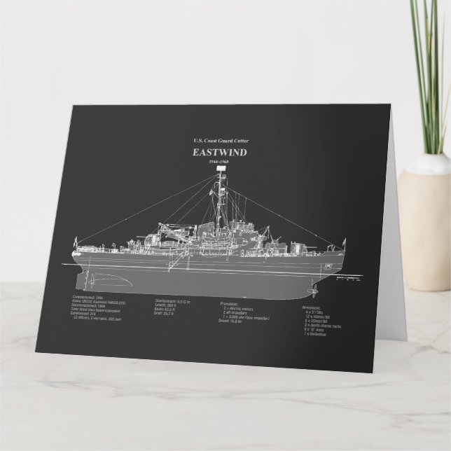 USCGC Eastwind wagb-279 – PD Thank You Card (Front)