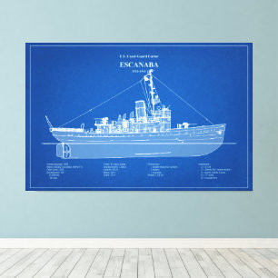 USCGC Escanaba wpc-77 – ABD Canvas Print