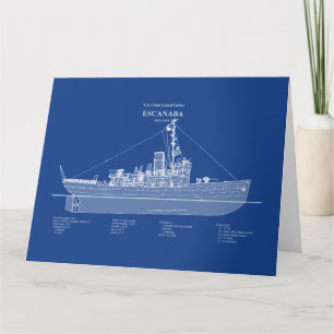 USCGC Escanaba wpc-77 – ABD Thank You Card