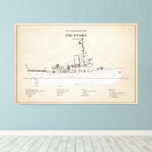 USCGC Escanaba wpc-77 - SBD Canvas Print