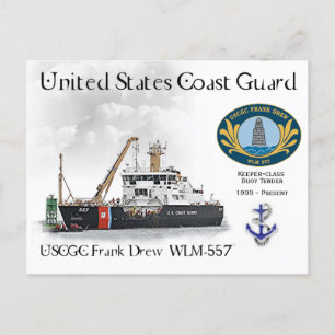 USCGC Frank Drew WLM-557 Buoy Tender Postcard