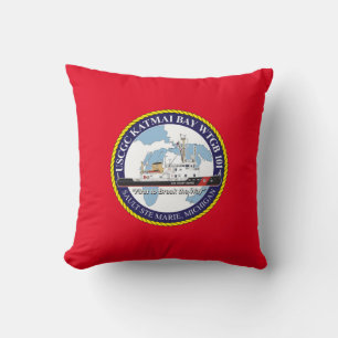 USCGC Katmai Bay WTCB 101 Throw Pillow