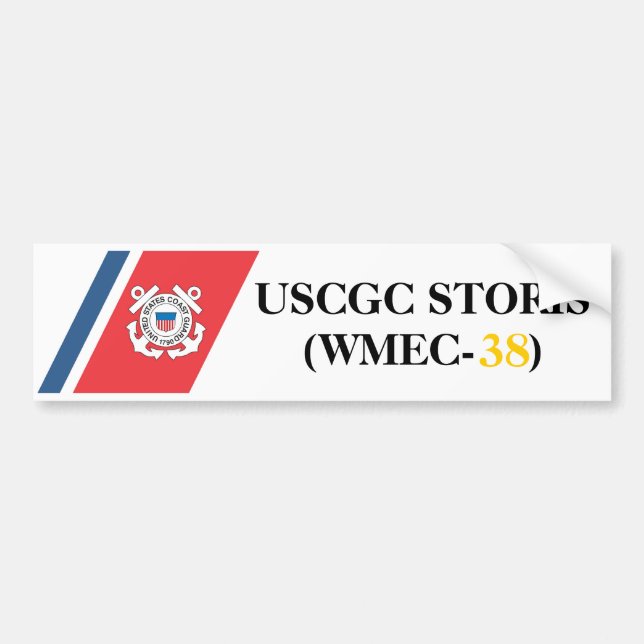 USCGC STORIS (WMEC-38) bumper sticker (Front)