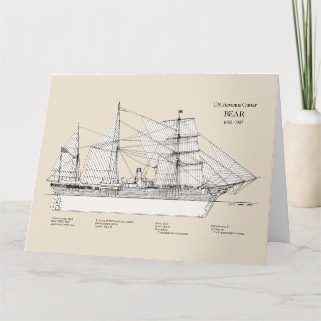 USCGRC USRC Bear - SBD Thank You Card (Front)