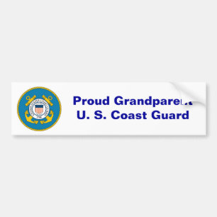 USCGSealcolor, Proud GrandparentU. S. Coast Guard Bumper Sticker