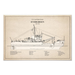 USCGT Evergreen wlb-295 - SBD Photo Print