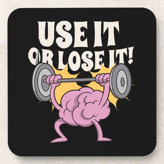 Use and train your brain coaster (Front)