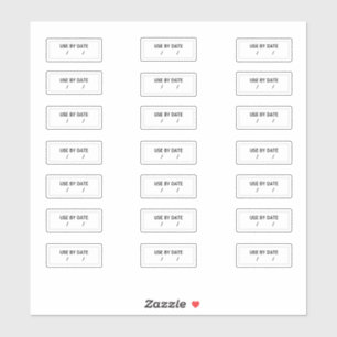 Use By Date Stickers I Best Before I Expiry Date 