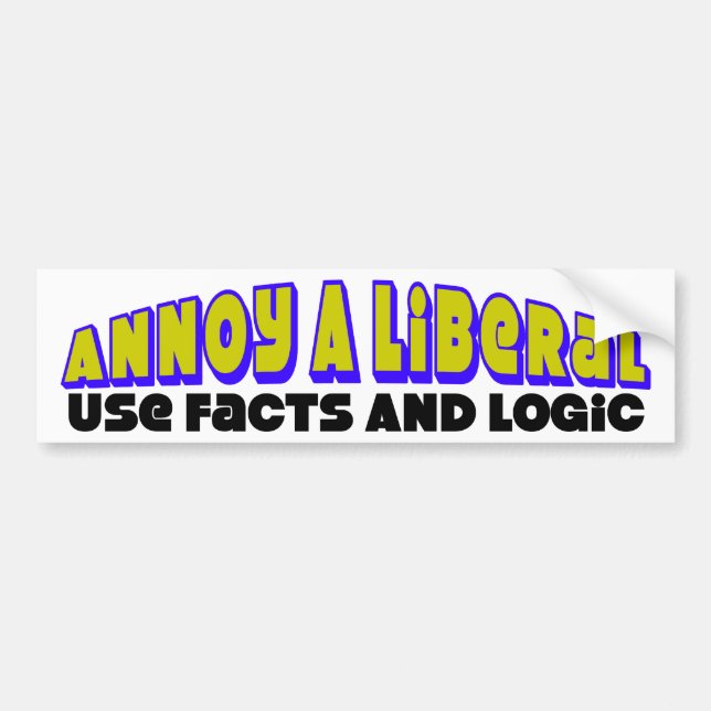 Use Facts & Logic! Bumper Sticker (Front)