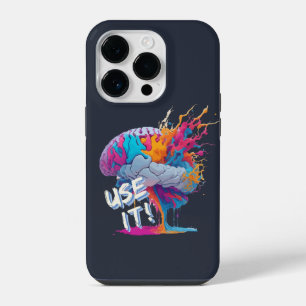 Use It - Colourful Splash Brain iPhone 14 Pro Case