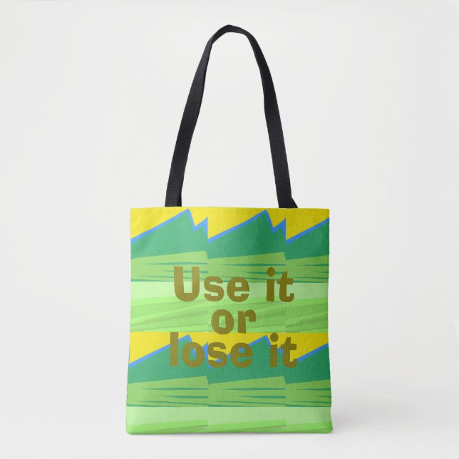 Use it or Lose it Christmas Gift Tote Bag (Front)