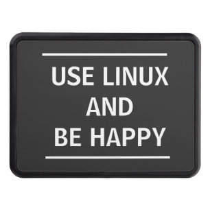 Use Linux and be Happy Trailer Hitch Cover