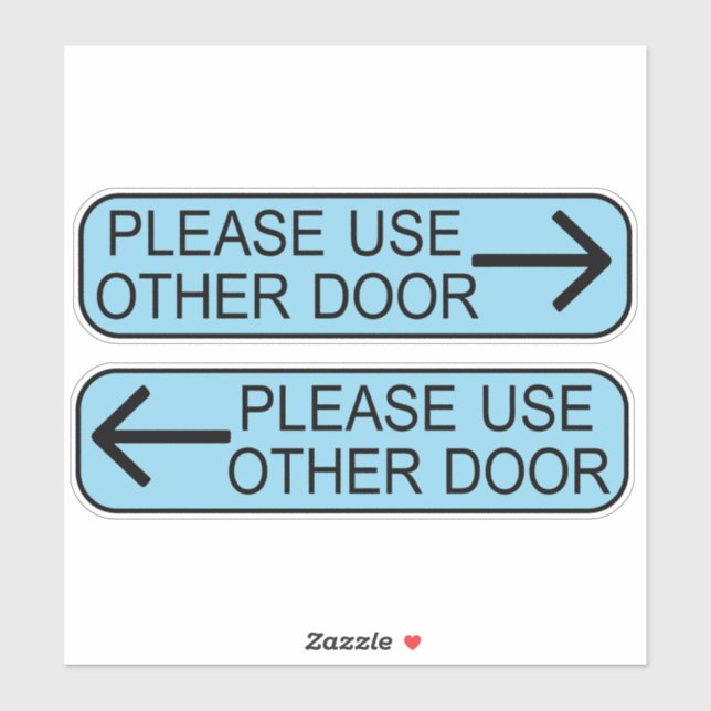 use other door sign (Sheet)
