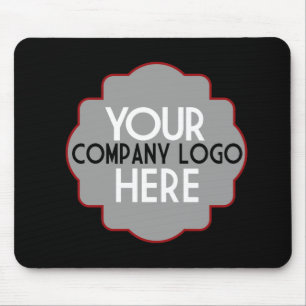 Use Own Business Logo Custom Company Event Blue Mouse Pad